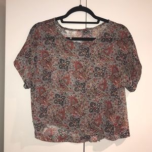 Floral patterned lightweight floaty shirt